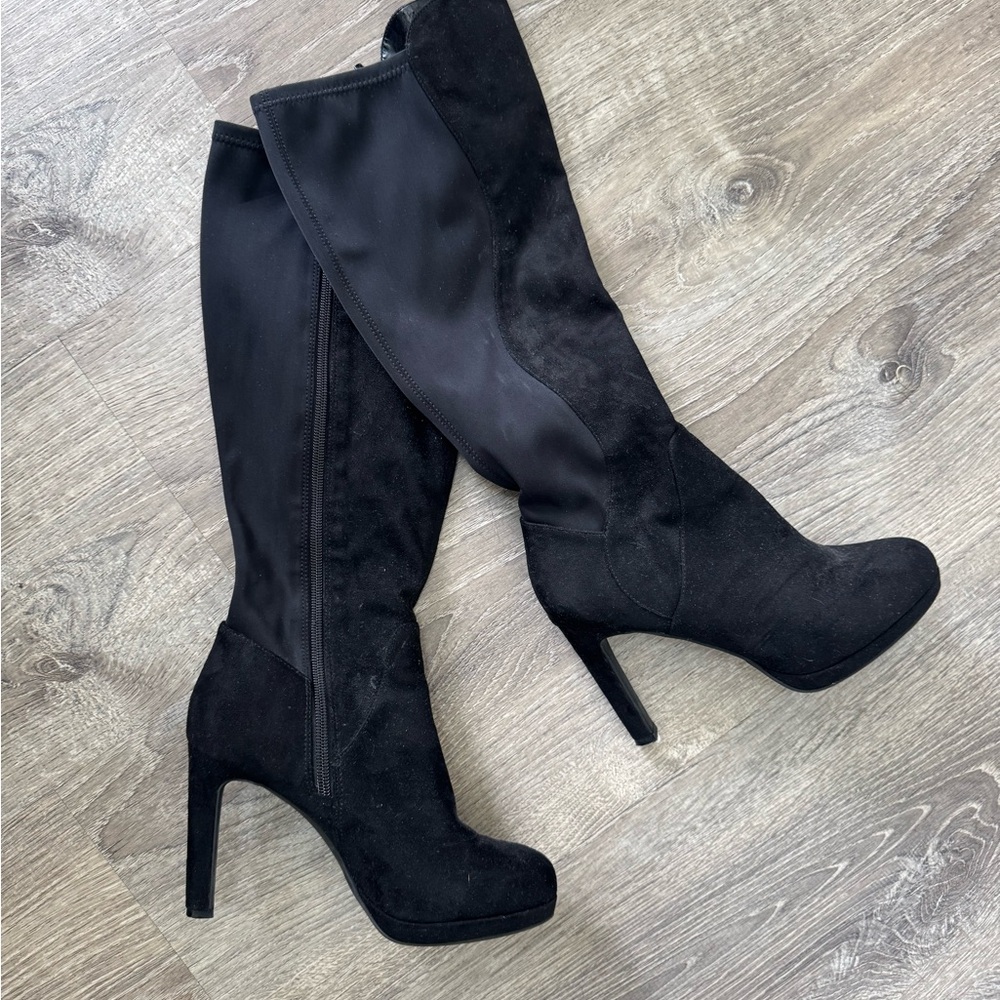 Elegant Black Knee-High Women's Boots